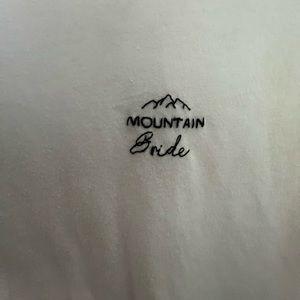 Mountain bride crop top